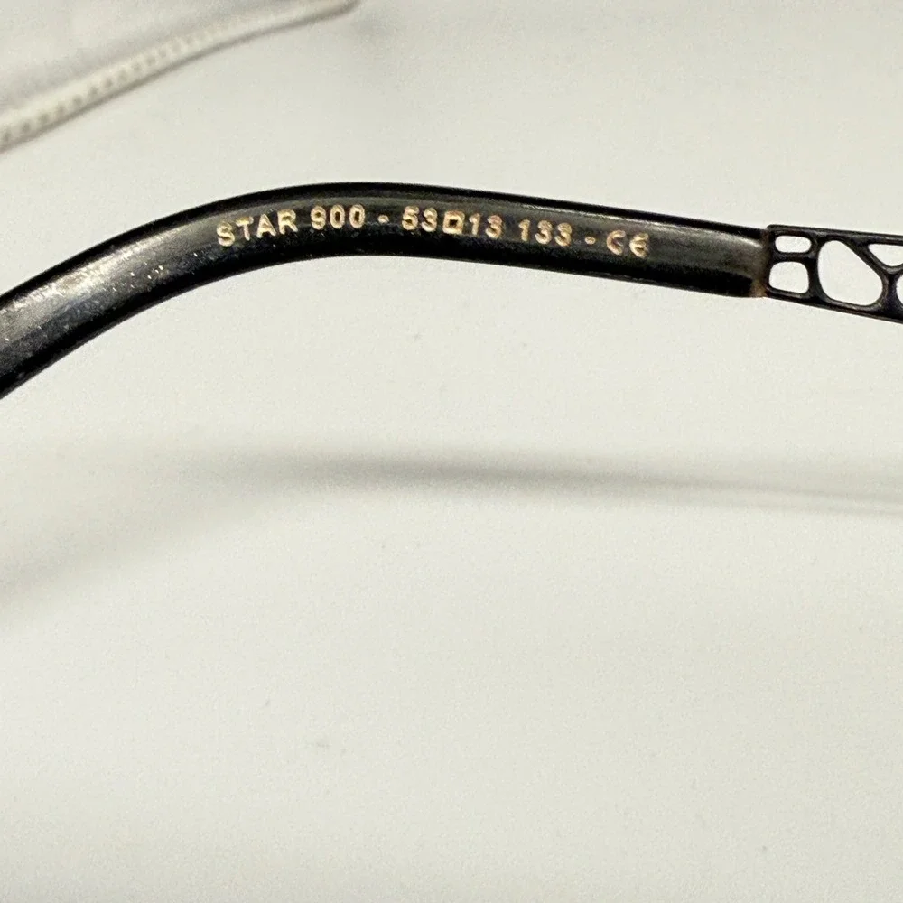 Jean Lafont Paris Star 900 Eyeglasses Black Silver Cutout Frame 53-13-133 France